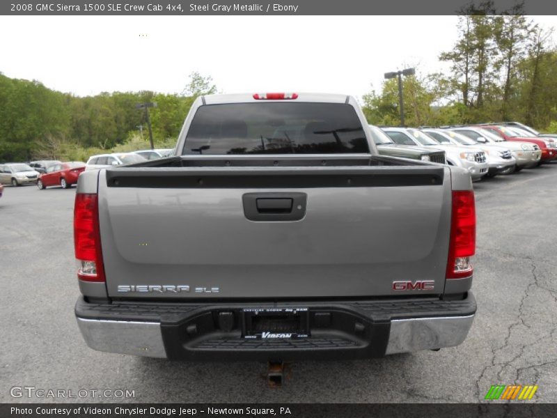 Steel Gray Metallic / Ebony 2008 GMC Sierra 1500 SLE Crew Cab 4x4