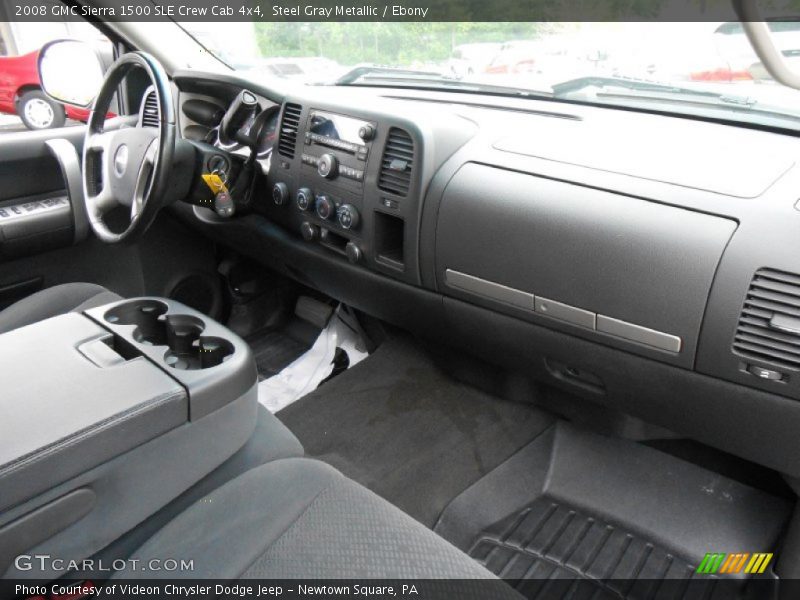 Steel Gray Metallic / Ebony 2008 GMC Sierra 1500 SLE Crew Cab 4x4