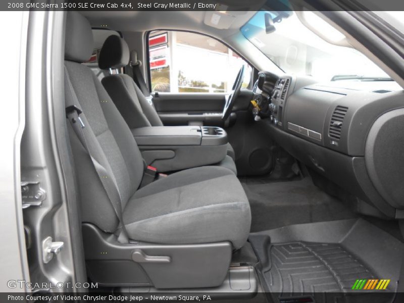 Steel Gray Metallic / Ebony 2008 GMC Sierra 1500 SLE Crew Cab 4x4