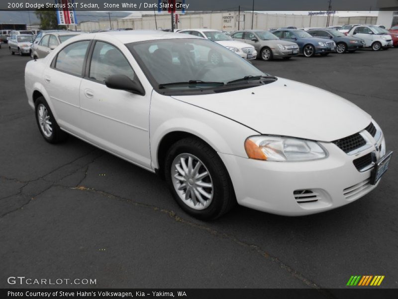 Stone White / Dark Slate Grey 2006 Dodge Stratus SXT Sedan