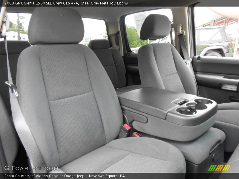 Steel Gray Metallic / Ebony 2008 GMC Sierra 1500 SLE Crew Cab 4x4