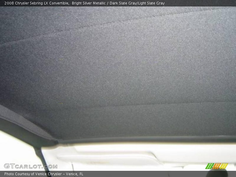Bright Silver Metallic / Dark Slate Gray/Light Slate Gray 2008 Chrysler Sebring LX Convertible