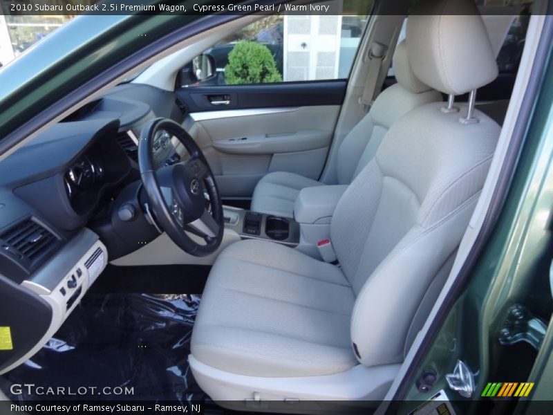 Front Seat of 2010 Outback 2.5i Premium Wagon