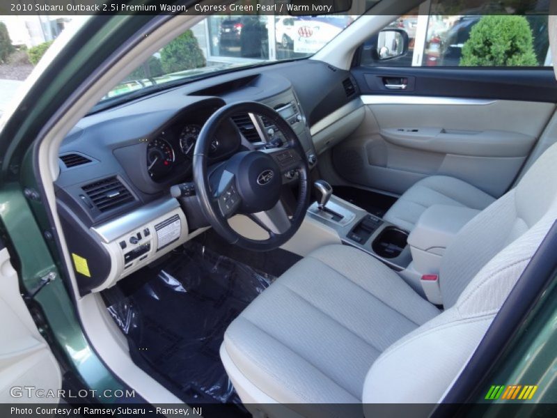  2010 Outback 2.5i Premium Wagon Warm Ivory Interior
