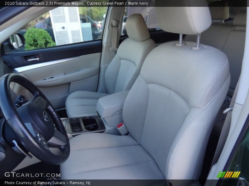 Front Seat of 2010 Outback 2.5i Premium Wagon