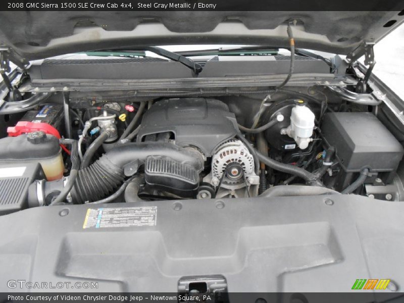 Steel Gray Metallic / Ebony 2008 GMC Sierra 1500 SLE Crew Cab 4x4