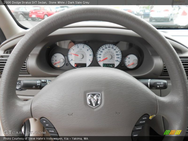 Stone White / Dark Slate Grey 2006 Dodge Stratus SXT Sedan