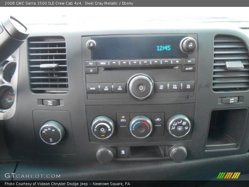 Steel Gray Metallic / Ebony 2008 GMC Sierra 1500 SLE Crew Cab 4x4