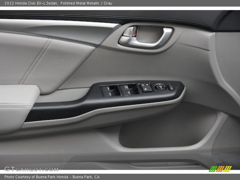 Polished Metal Metallic / Gray 2013 Honda Civic EX-L Sedan