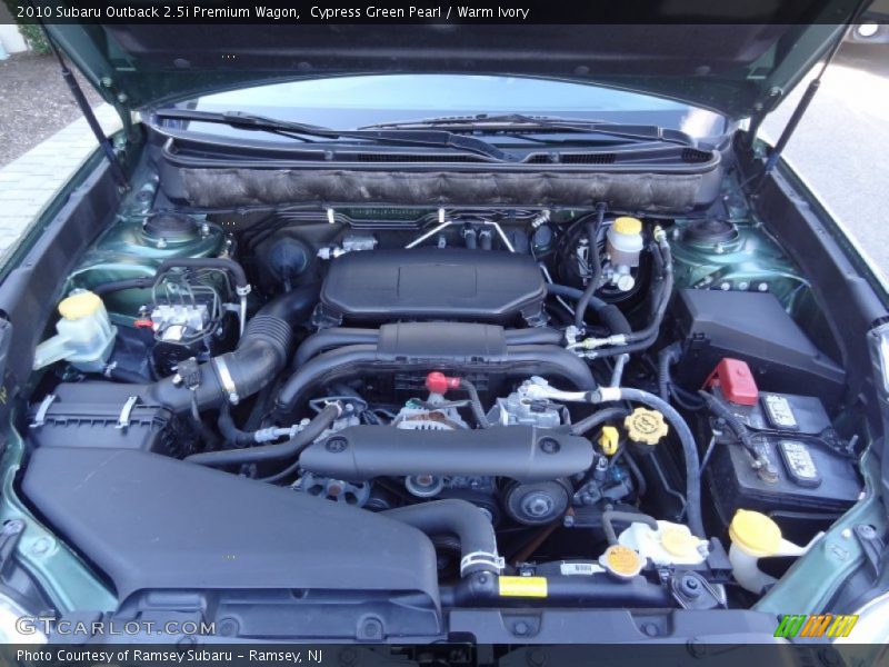 Cypress Green Pearl / Warm Ivory 2010 Subaru Outback 2.5i Premium Wagon