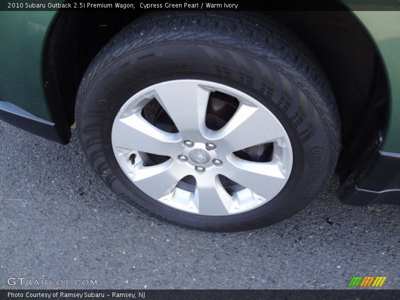 Cypress Green Pearl / Warm Ivory 2010 Subaru Outback 2.5i Premium Wagon