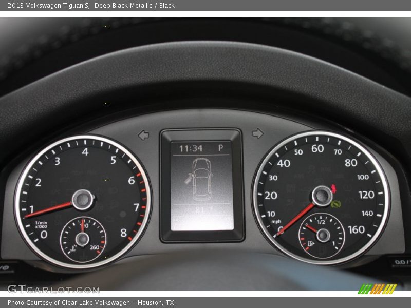 Deep Black Metallic / Black 2013 Volkswagen Tiguan S