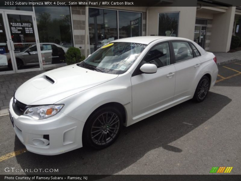 Satin White Pearl / WRX Carbon Black 2012 Subaru Impreza WRX 4 Door