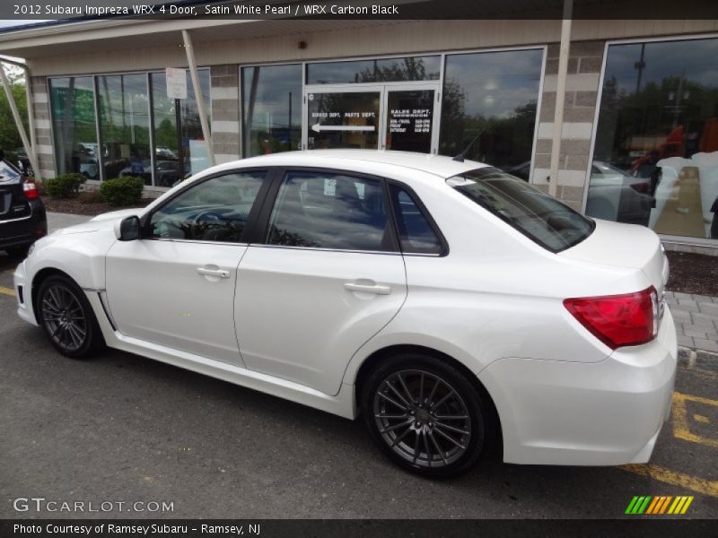 Satin White Pearl / WRX Carbon Black 2012 Subaru Impreza WRX 4 Door