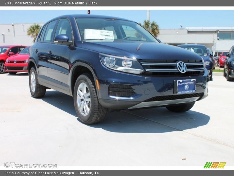 Night Blue Metallic / Black 2013 Volkswagen Tiguan S