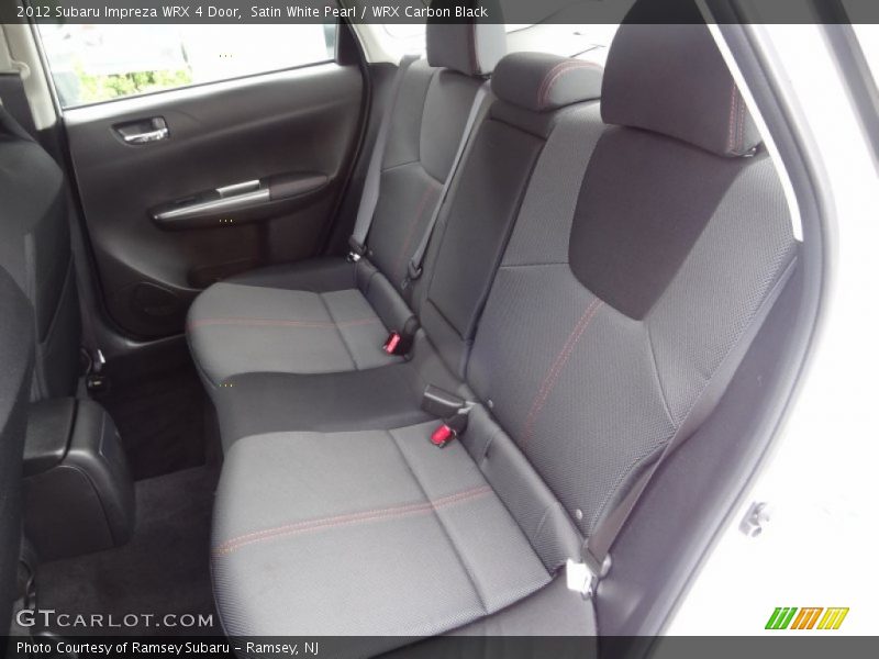 Rear Seat of 2012 Impreza WRX 4 Door