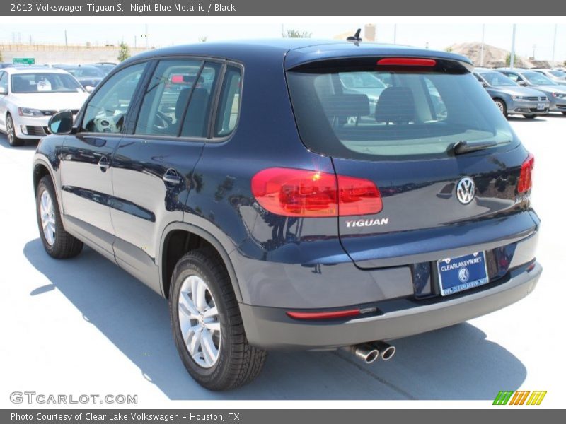 Night Blue Metallic / Black 2013 Volkswagen Tiguan S