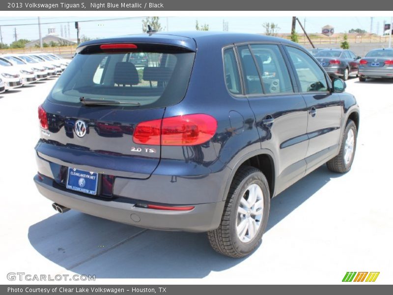 Night Blue Metallic / Black 2013 Volkswagen Tiguan S