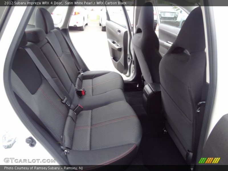 Rear Seat of 2012 Impreza WRX 4 Door