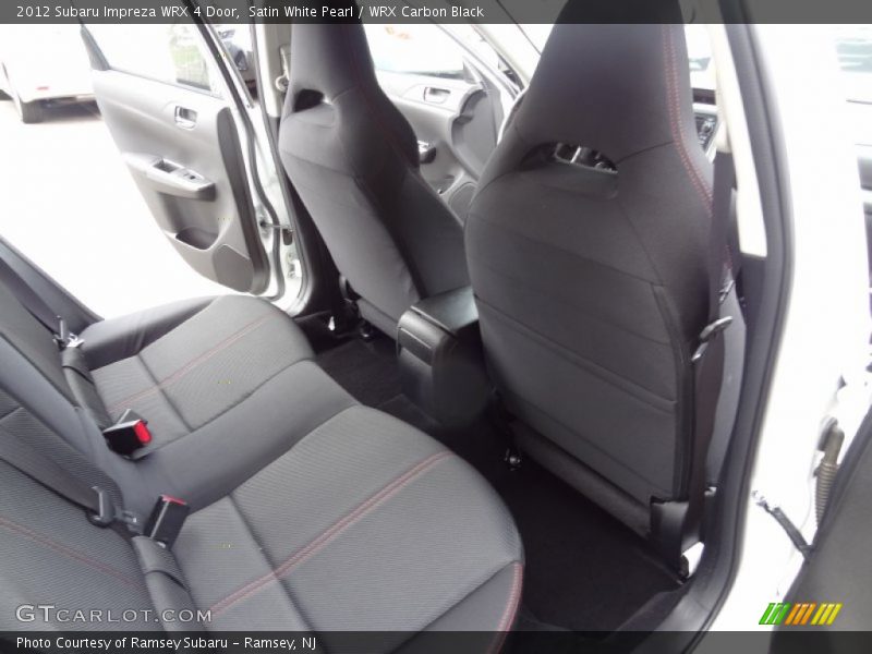 Satin White Pearl / WRX Carbon Black 2012 Subaru Impreza WRX 4 Door