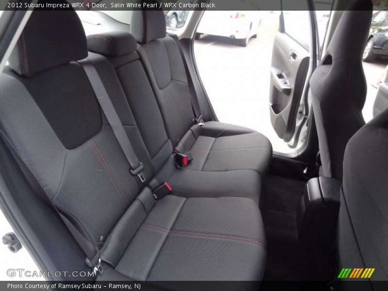 Rear Seat of 2012 Impreza WRX 4 Door