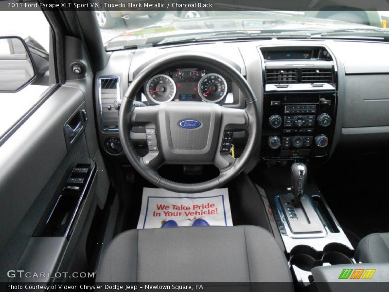 Tuxedo Black Metallic / Charcoal Black 2011 Ford Escape XLT Sport V6