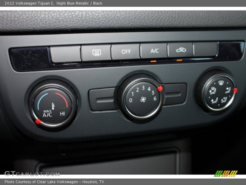 Night Blue Metallic / Black 2013 Volkswagen Tiguan S