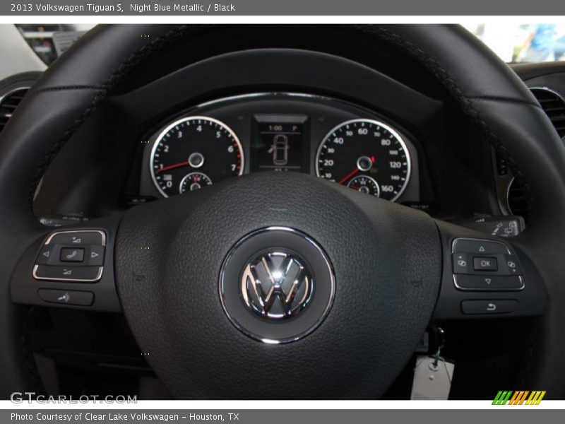 Night Blue Metallic / Black 2013 Volkswagen Tiguan S