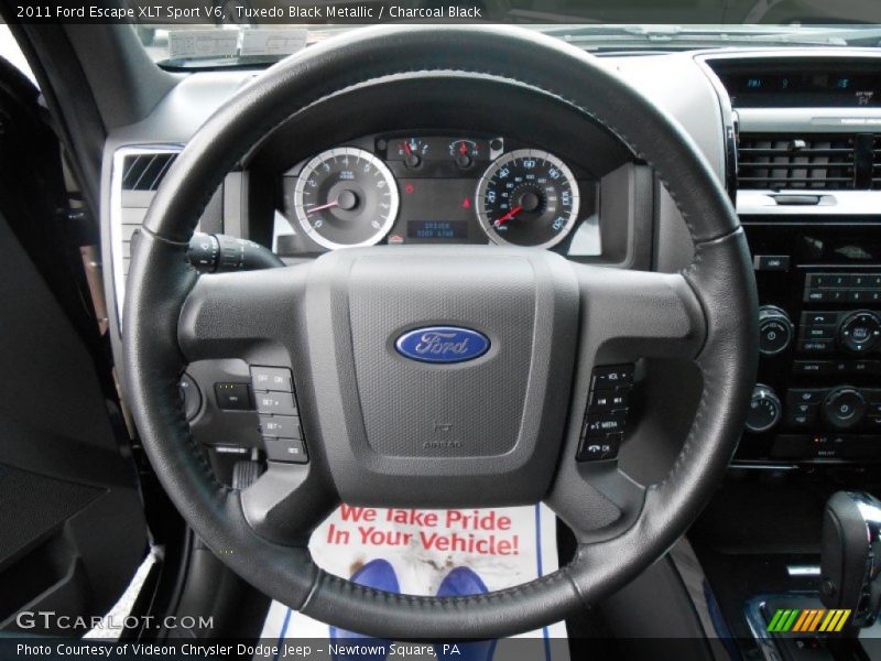 Tuxedo Black Metallic / Charcoal Black 2011 Ford Escape XLT Sport V6