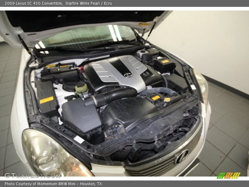  2009 SC 430 Convertible Engine - 4.3 Liter DOHC 32-Valve VVT-i V8