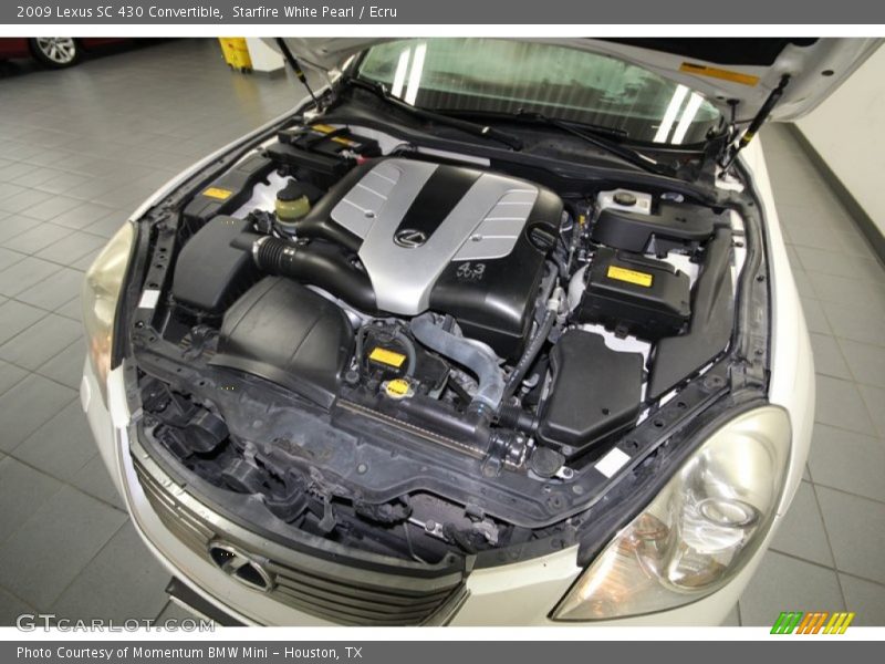  2009 SC 430 Convertible Engine - 4.3 Liter DOHC 32-Valve VVT-i V8