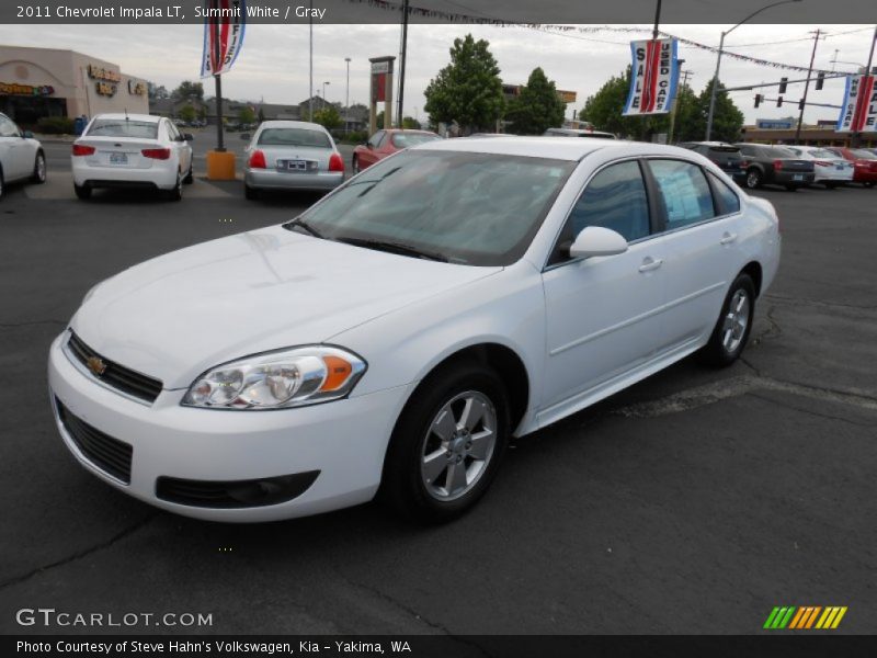 Summit White / Gray 2011 Chevrolet Impala LT