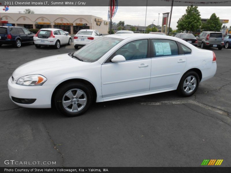 Summit White / Gray 2011 Chevrolet Impala LT