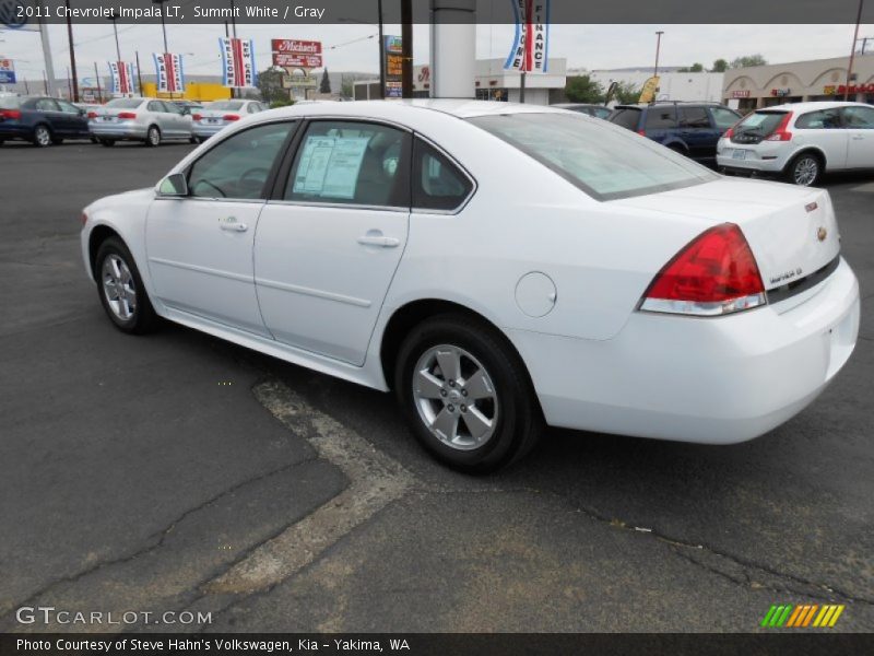 Summit White / Gray 2011 Chevrolet Impala LT