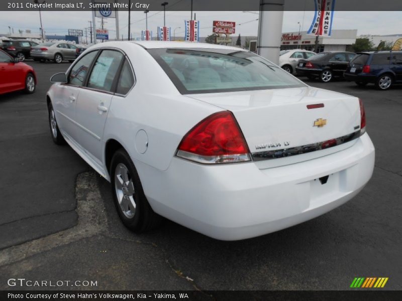 Summit White / Gray 2011 Chevrolet Impala LT