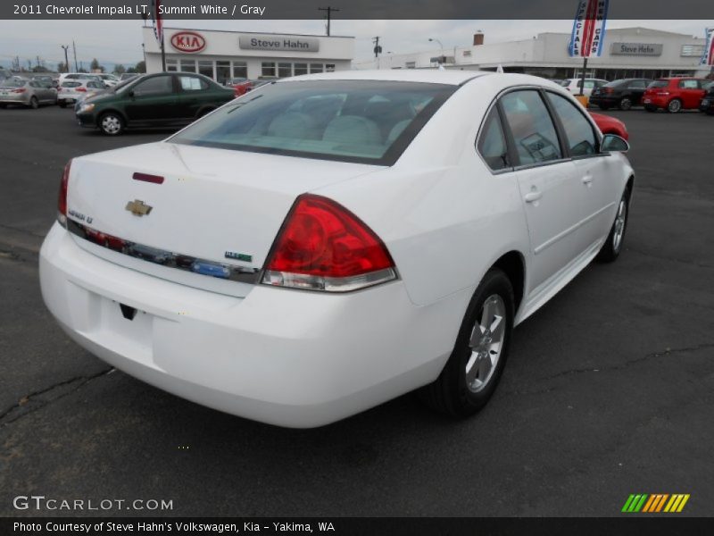 Summit White / Gray 2011 Chevrolet Impala LT