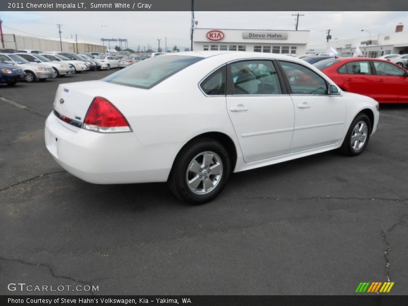 Summit White / Gray 2011 Chevrolet Impala LT