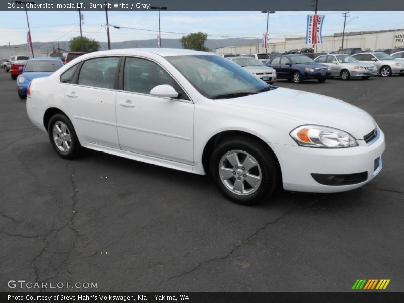 Summit White / Gray 2011 Chevrolet Impala LT