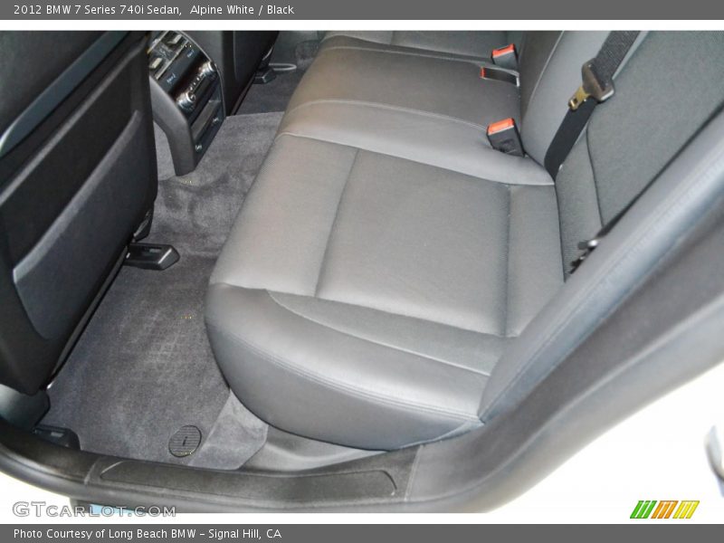 Alpine White / Black 2012 BMW 7 Series 740i Sedan