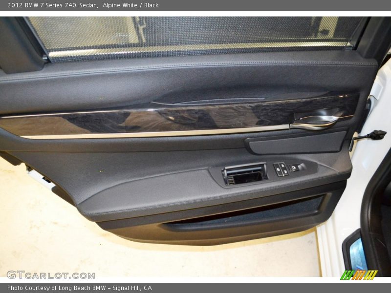 Alpine White / Black 2012 BMW 7 Series 740i Sedan