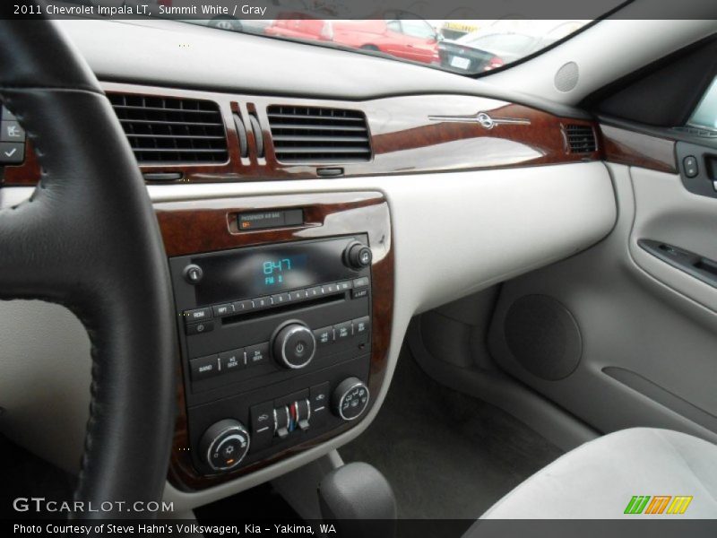 Summit White / Gray 2011 Chevrolet Impala LT