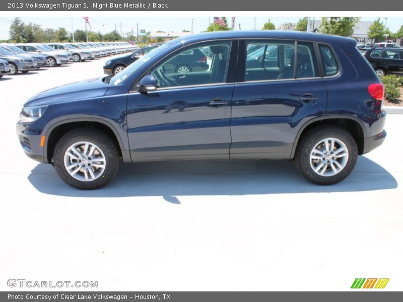 Night Blue Metallic / Black 2013 Volkswagen Tiguan S