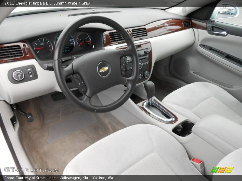 Summit White / Gray 2011 Chevrolet Impala LT