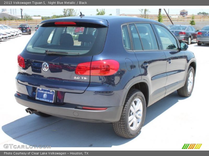 Night Blue Metallic / Black 2013 Volkswagen Tiguan S