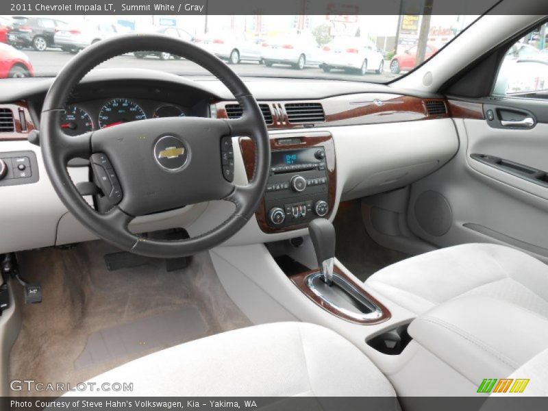 Summit White / Gray 2011 Chevrolet Impala LT