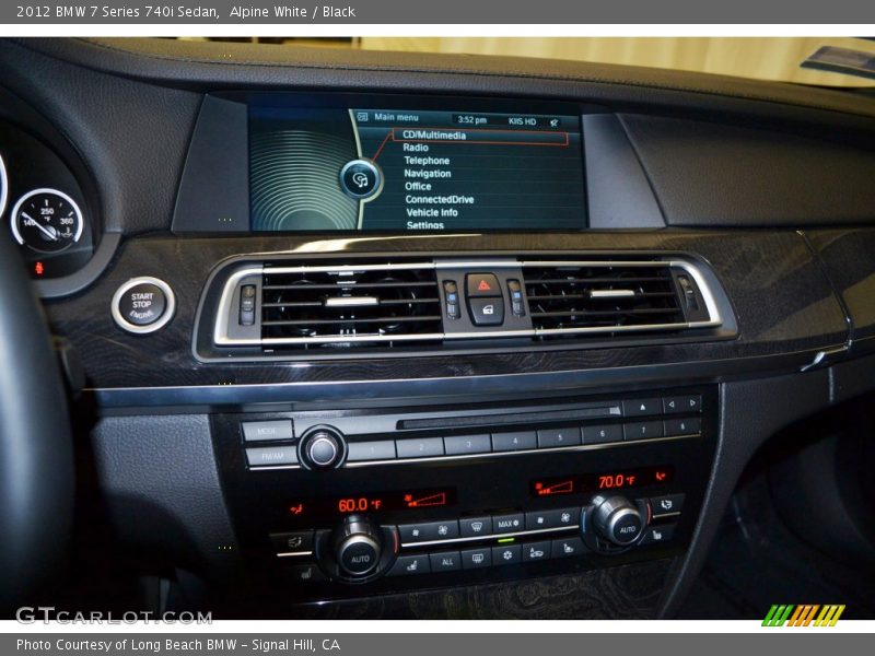 Controls of 2012 7 Series 740i Sedan