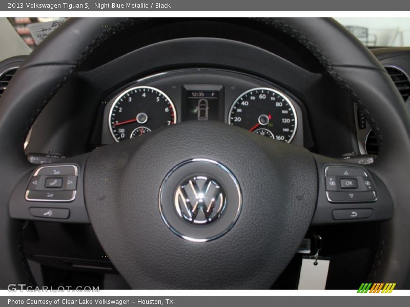 Night Blue Metallic / Black 2013 Volkswagen Tiguan S