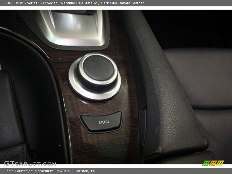 Neptune Blue Metallic / Dark Blue Dakota Leather 2008 BMW 5 Series 528i Sedan