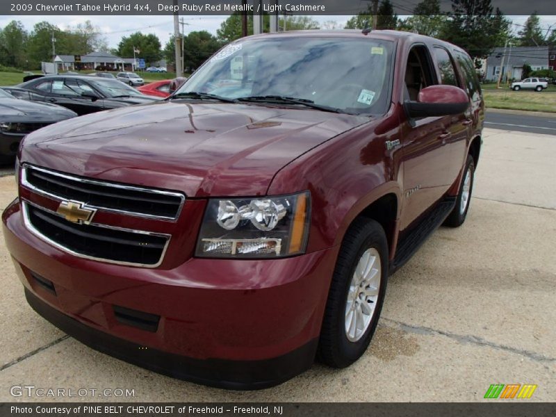 Deep Ruby Red Metallic / Light Cashmere 2009 Chevrolet Tahoe Hybrid 4x4