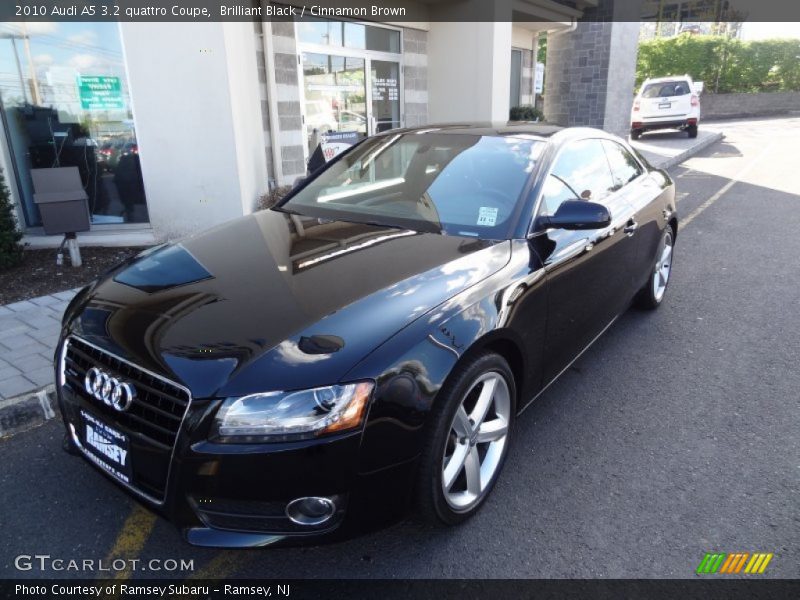 Brilliant Black / Cinnamon Brown 2010 Audi A5 3.2 quattro Coupe
